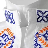 Krojová košeľa KRISTIÁN - detail zapínania na límci