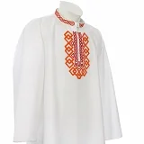 Mužská ľudová košeľa MAREK  - rozsah vyšívania: límec + hruď