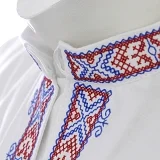 Vyšívaná ľudová košeľa MARTIN - vyšívanie krížikom