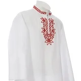 Mužská folklórna košeľa MATEJ  - rozsah zdobenia: límec + hruď