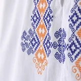 Mužská košeľa MICHAL vyšívaná - detail výšivky na hrudi