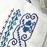 Vyšívaná košeľa RADOVAN ľudová výšivka - pod stojáčikom