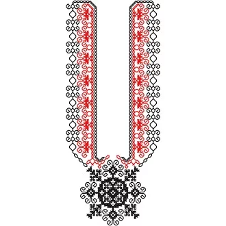 Krojová košeľa SLAVOMÍR - farebná varianta: čierna - červená svetlá