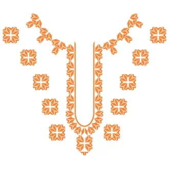 Vyšívanie hladkovaním ŠTEFAN - farebná varianta: oranžová