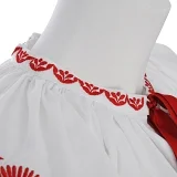 Folklórne rukávce KATARÍNA - límec s hladkovanou výšivkou